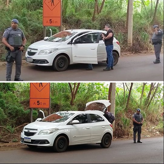 Carro foi localizado hoje, na Avenida Marginal Um, no Jardim das Gaivotas, em Araraquara