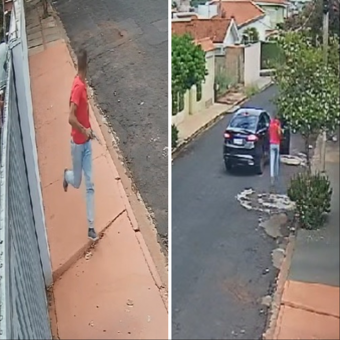 Imagens registram o veículo utilizado nos crimes