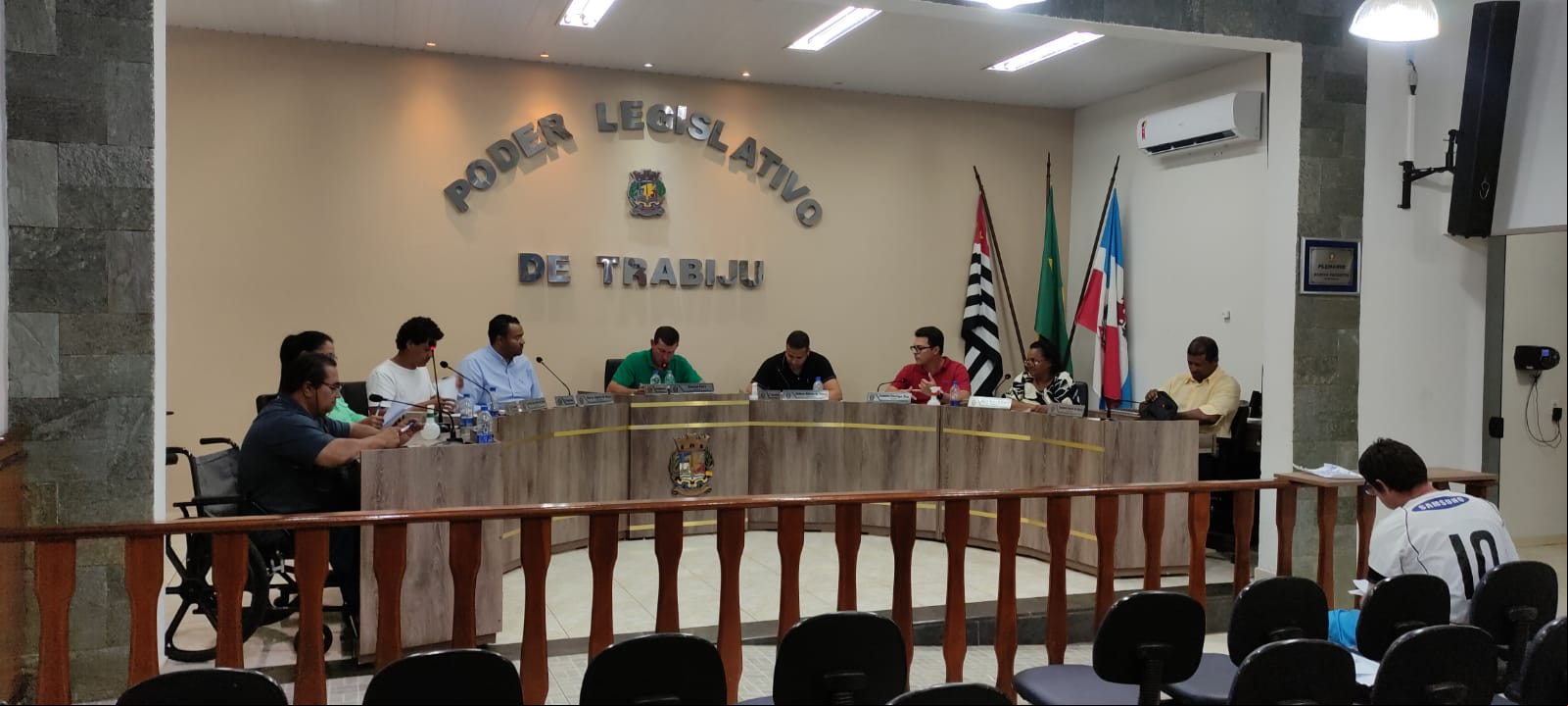 Vereadores de Trabiju durante sessão ordinária nesta terça-feira (20)