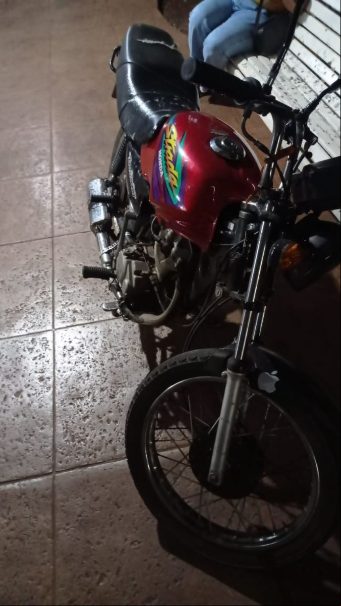 Motocicleta apreendida 