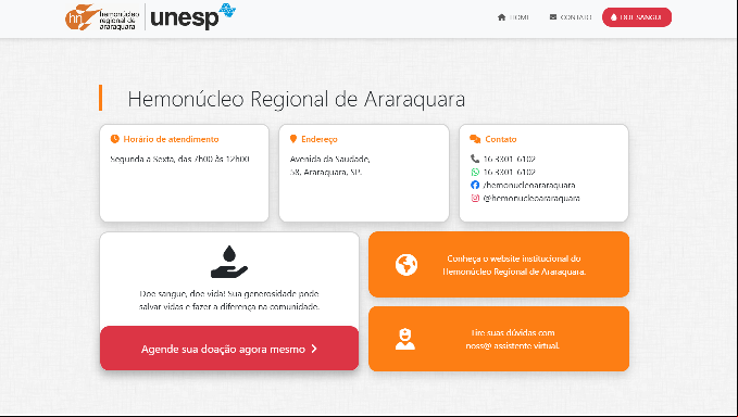 Site para agendamento